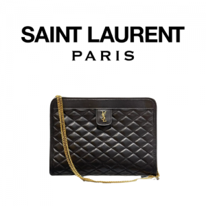 SAINT LAURENT 퀄티드 빅투아르 체인 숄더 백