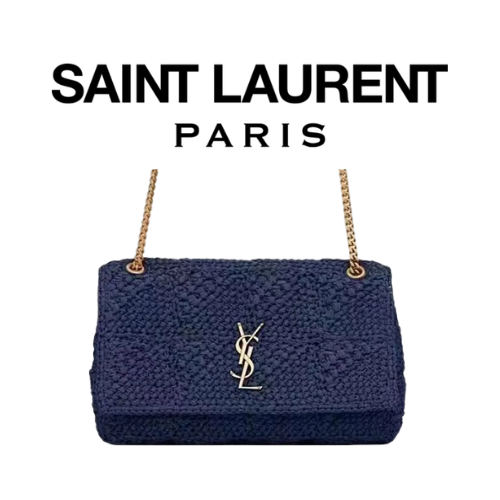 SAINT LAURENT KATE 99 라피아 숄더 백