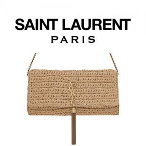SAINT LAURENT KATE 99 라피아 숄더 백
