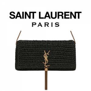 SAINT LAURENT KATE 99 라피아 숄더 백
