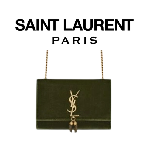 SAINT LAURENT 스웨이드 KATE 크로스 백