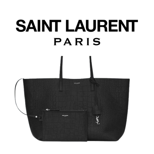 SAINT LAURENT 레더 쇼퍼 백