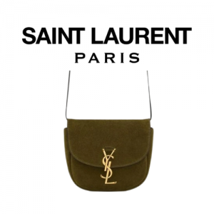 SAINT LAURENT 스웨이드 카이아 스몰 샤첼 백