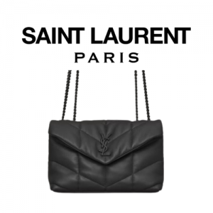 SAINT LAURENT 퀄팅 가죽 PUFFER 토이 백
