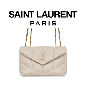 SAINT LAURENT 퀄팅 가죽 PUFFER 토이 백