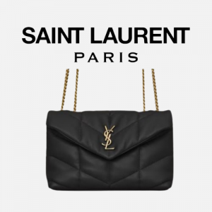 SAINT LAURENT 퀄팅 가죽 PUFFER 토이 백