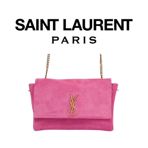 SAINT LAURENT 스웨이드 KATE 미디엄 리버서블 체인백