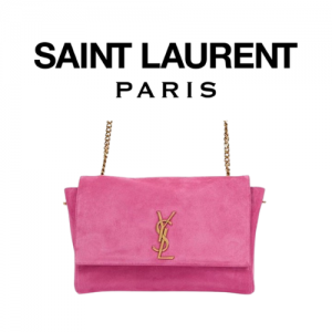 SAINT LAURENT 스웨이드 KATE 미디엄 리버서블 체인백