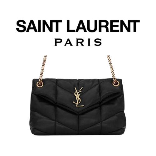 SAINT LAURENT 퀄티드 램스킨 PUFFER 스몰 체인 백