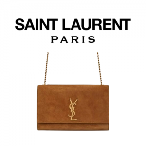 SAINT LAURENT 스웨이드 KATE 미디엄 리버서블 체인백