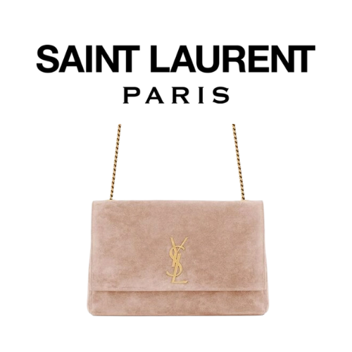 SAINT LAURENT 스웨이드 KATE 미디엄 리버서블 체인백