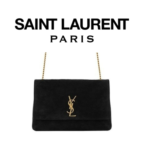 SAINT LAURENT 스웨이드 KATE 미디엄 리버서블 체인백