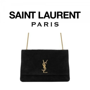 SAINT LAURENT 스웨이드 KATE 미디엄 리버서블 체인백