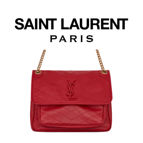 SAINT LAURENT 그레인 미디엄 NIKI 체인 백