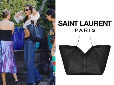 SAINT LAURENT 가죽 Y 토트백