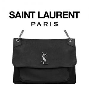 SAINT LAURENT 그레인 램스킨 NIKI 오버사이즈 백