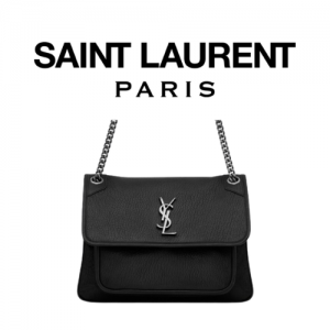 SAINT LAURENT 그레인 램스킨 NIKI 미디엄백
