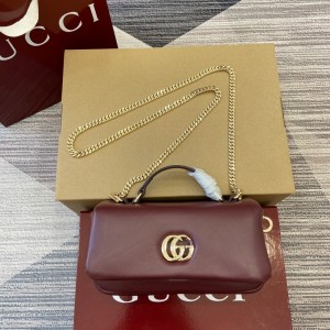 GUCCI GG 밀라노 미니 탑 핸들백