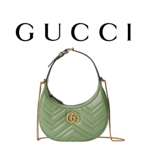 GUCCI GG 마몽 하프문 쉐입 미니백