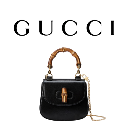 GUCCI 뱀부 1947 수퍼 미니백