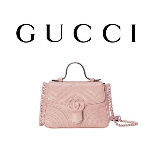 GUCCI GG 마몽 미니 탑 핸들백