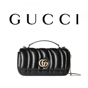 GUCCI GG 밀라노 스몰 탑 핸들백 퀄팅
