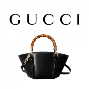 GUCCI 뱀부 탑 핸들 미니 토트백