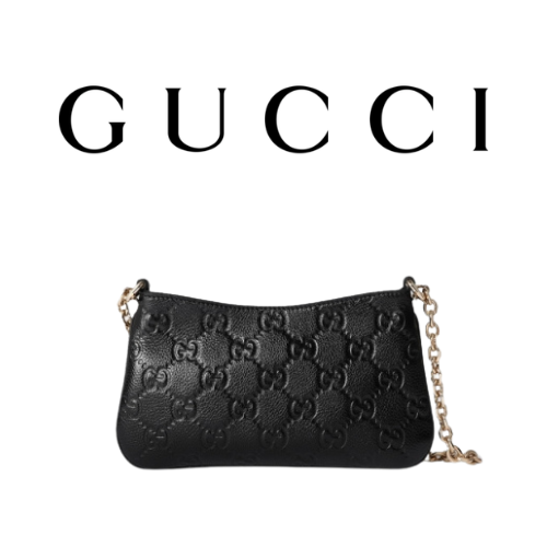 GUCCI GG 엠블럼 수퍼 미니백
