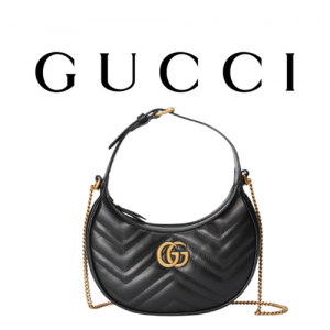 GUCCI GG 마몽 하프문 쉐입 미니백