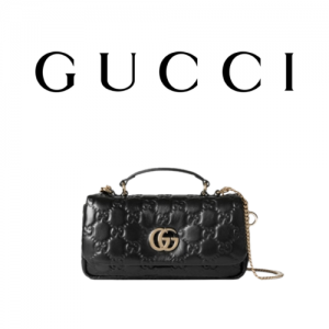 GUCCI GG 밀라노 미니 탑 핸들백