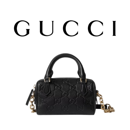 GUCCI GG 엠블럼 울트라 미니 토트백