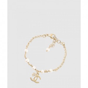 CHANEL_CC 로고 진주 브레이슬릿_ABC095