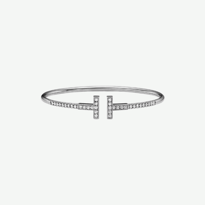 TIFFANY&CO_ T 파베 다이아몬드 와이어 뱅글_73122376 [2COLOR]