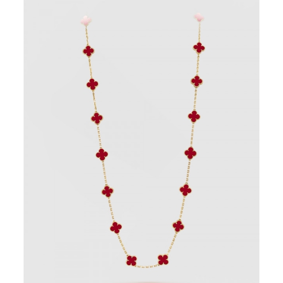 VAN CLEEF_빈티지 알함브라 롱 목걸이_39800[2COLOR]