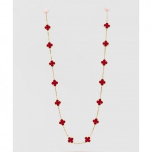 VAN CLEEF_빈티지 알함브라 롱 목걸이_39800[2COLOR]