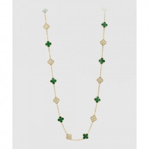 VAN CLEEF_빈티지 알함브라 롱 목걸이_7GP00