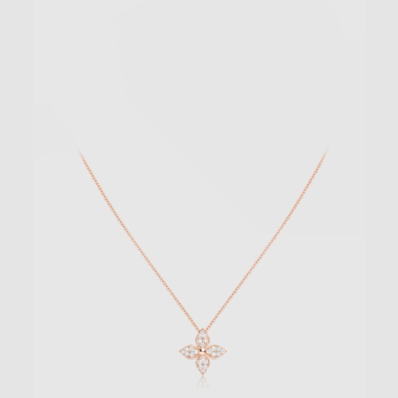 LOUIS VUITTON_다이아몬드 블라썸 롱 목걸이_Q93522