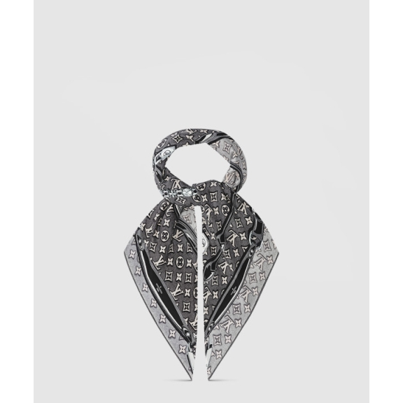 LOUIS VUITTON_모노그램 자카드 데님 스퀘어 90_M78224