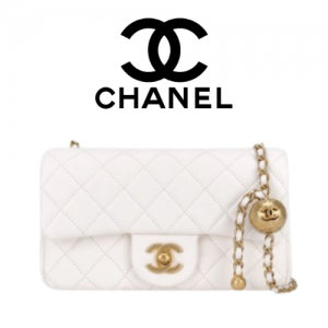CHANEL 23C CF 뉴미니 골든볼 플랩백
