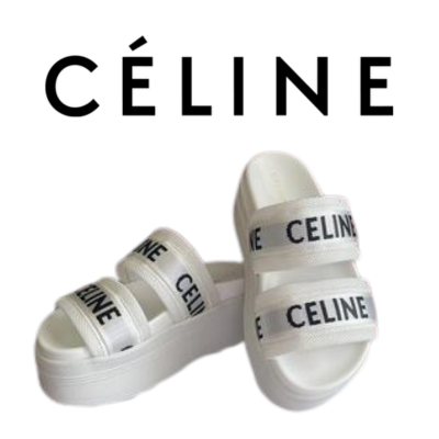 [2 COLOR] CELINE 블록 슬라이드