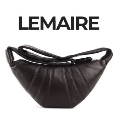 LEMAIRE CROISSANT 미디엄 카프스킨 레더백