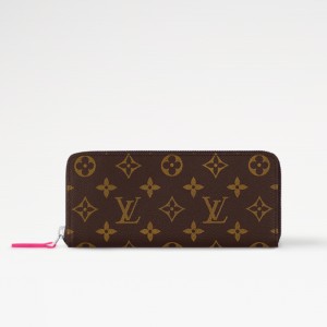 LOUIS VUITTON_ 클레망스 월렛 모노그램 로즈 발레린_M12395