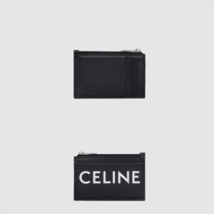 CELINE_트리오페 로고 지퍼 카드 지갑_10F993