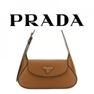 PRADA 브러시드 가죽 숄더백