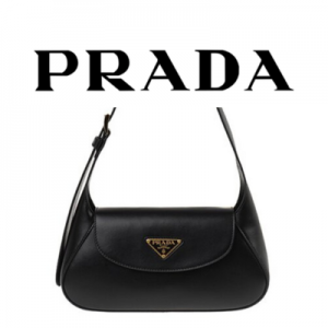 PRADA 브러시드 가죽 숄더백