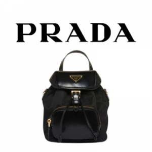 PRADA 브러시드 미니 가죽 백팩