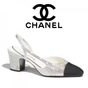CHANEL STRASS 투톤 슬링백