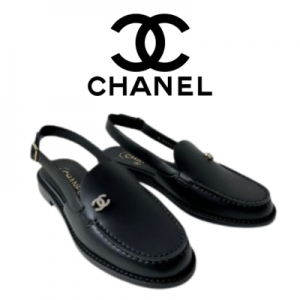 CHANEL 25P CC로고 슬링백 로퍼