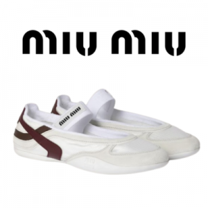 [225~260] MIU MIU 김나지움 테크니컬 스웨이드 발레리나