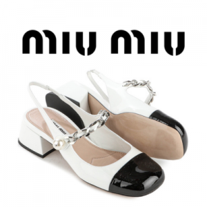 [225~260] MIU MIU 발레리나 슬링백 펌프스